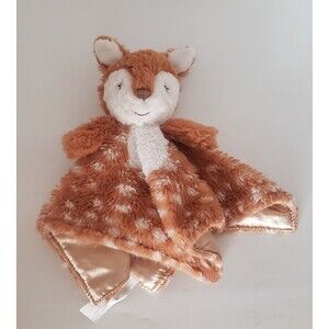 Mary Meyer Baby Lovey Spotted Deer Fawn Plush Toy Security Blanket Satin Bottom